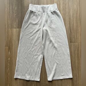Abercrombie & Fitch Light Gray Waffle Knit Pants Womens Size M